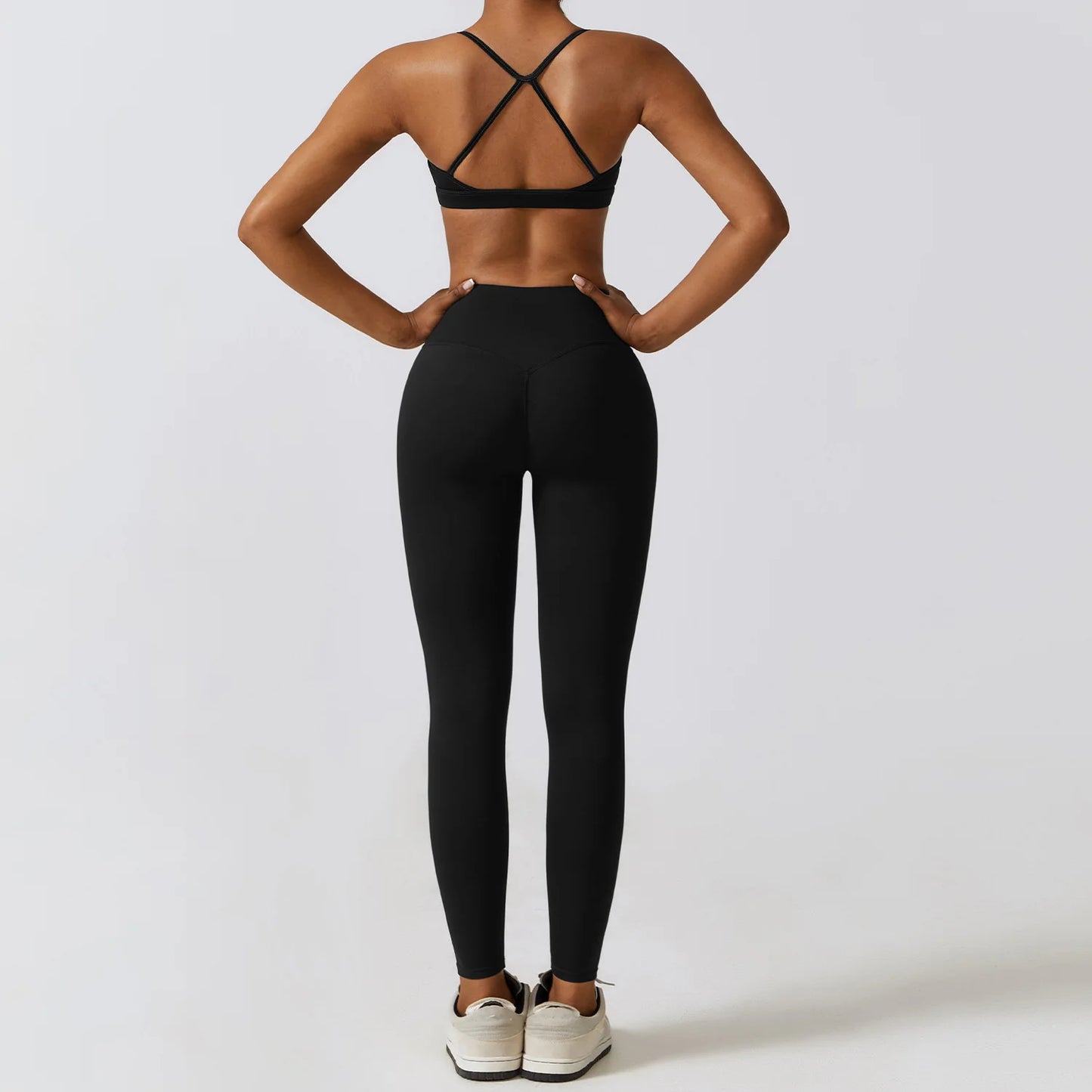 Sportswear Yoga Set Women'S Workout Clothes Athletic Wear Sports Gym Legging Seamless Fitness Bra Crop Top Long Sleeve Yoga Suit